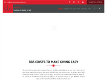 Tablet Screenshot of businessforbettersociety.org